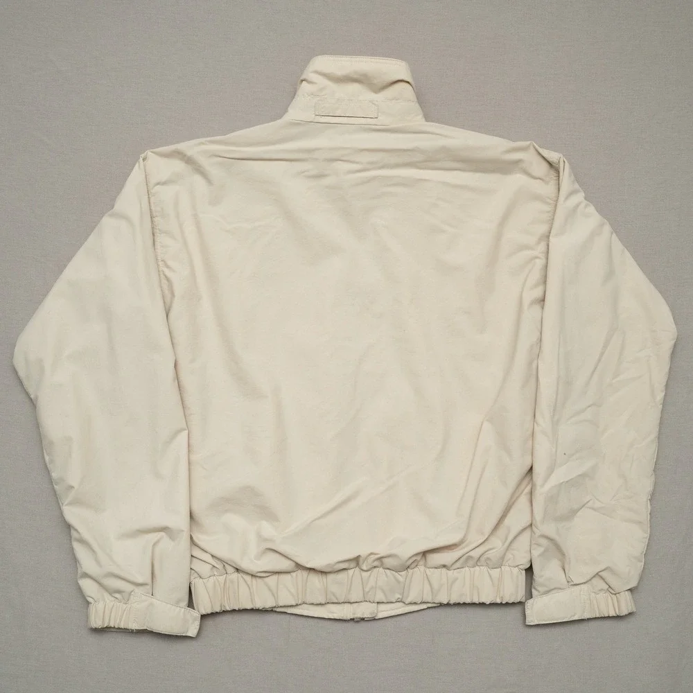 Vintage 90s Patagonia Lightweight Bomber Jacket Cream USA Made XS Zip Up VST